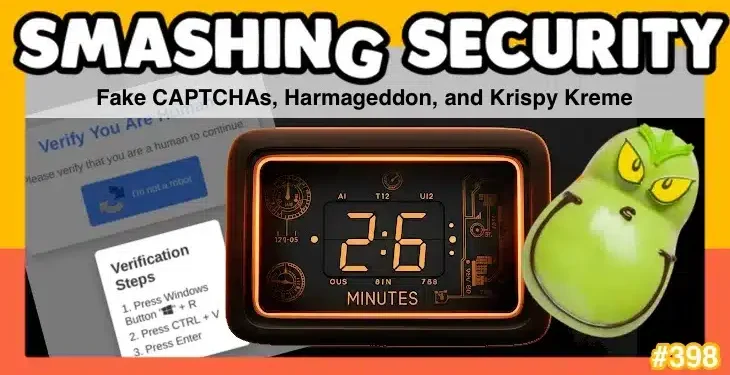 Pretend CAPTCHAs, Harmageddon, and Krispy Kreme • Graham Cluley
