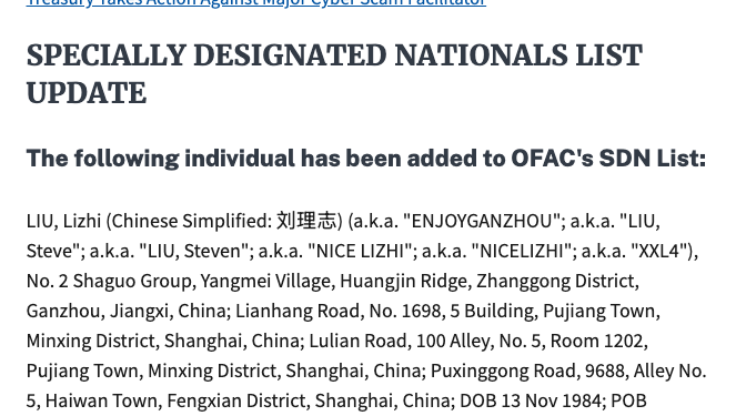 Large Tech’s Blended Response to U.S. Treasury Sanctions – Krebs on Safety