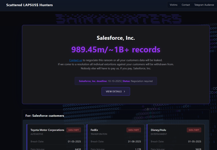 ShinyHunters Wage Broad Company Extortion Spree – Krebs on Safety