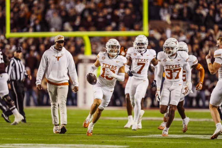 College of Texas senior defensive again Michael Taaffe wins the 2025 Allstate Wuerffel Trophy for management in neighborhood service